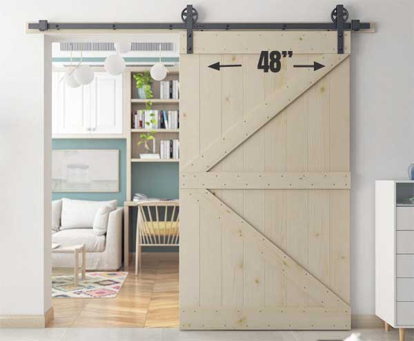 48-Inch Barn Door for Wide Doorways