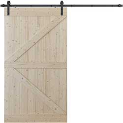 DIY Assemble Yourself Natural Unfinished Barn Door Panel