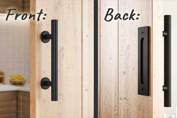 Barn Door Handles - Front and Back Sides