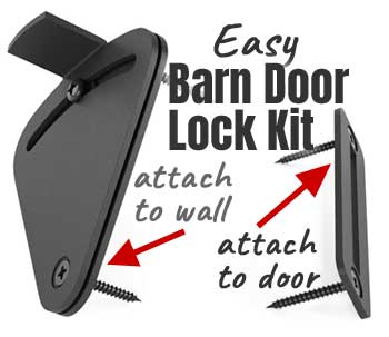 Easy DIY Barn Door Lock Kit