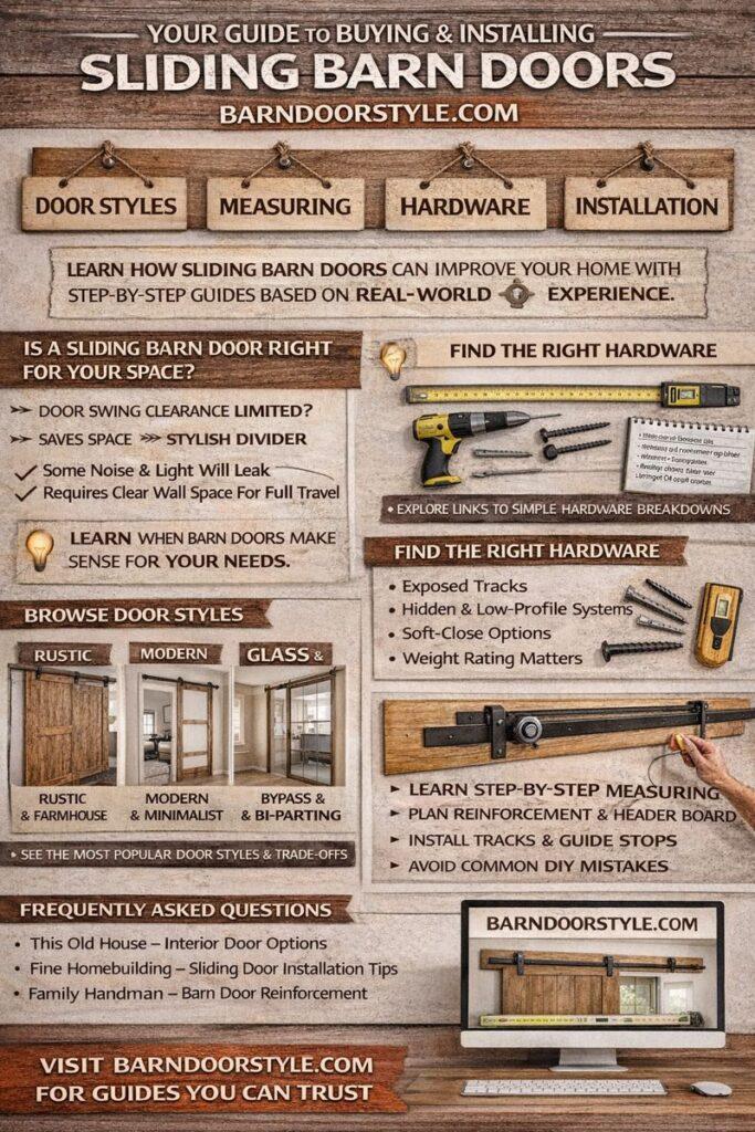 Infographic: Your Guide to Buying and Installing Sliding Barn Doors Yourself