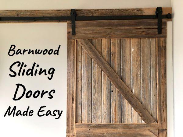 Barnwood Sliding Doors Made Easy with DIY Kits and Faux Wood Distressing Techniques