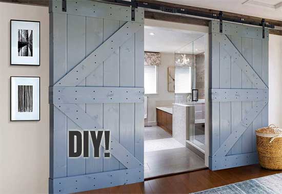 DIY Double Barn Doors - Assemble it and Install it Yourself