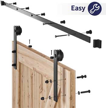 8-Foot Metal Hardware Kit for 48" Wide Barn Doors