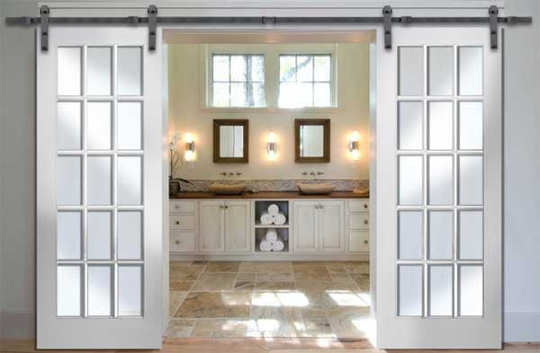 French Style Barn Doors Grand, Converting Sliding Doors To French Doors