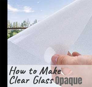 Frosted Glass Film that You Stick on Door Panes to Make Clear Glass Look Opaque