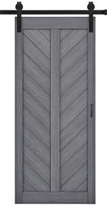 Herringbone Barn Door Panel Close-Up