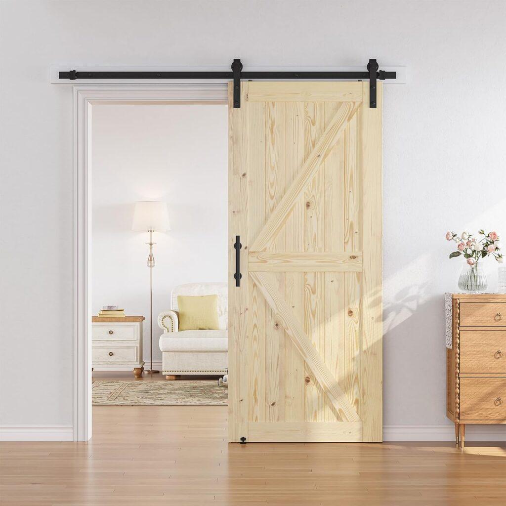 Standard Unfinished K Frame Sliding Barn Door