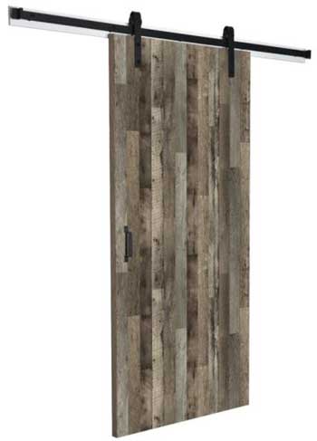 Reclaimed Wood-Look Door Panel