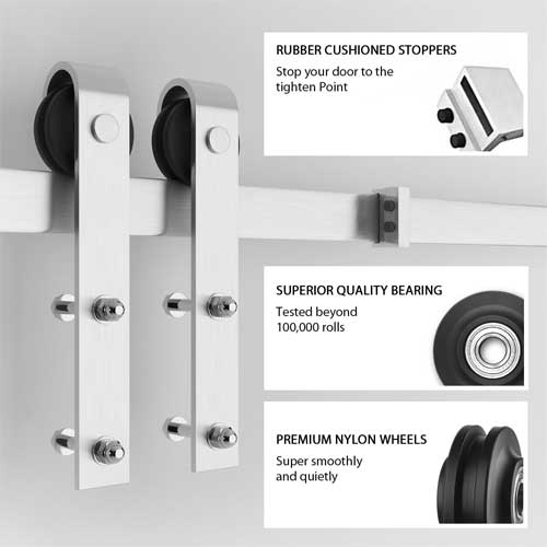 Stainless Steel Barn Door Hardware